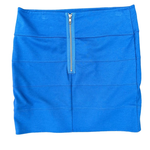 Trouvé Skirt Bundle Ribbed Stretch Short Zip Closure Pink Blue Large - Picture 6 of 11